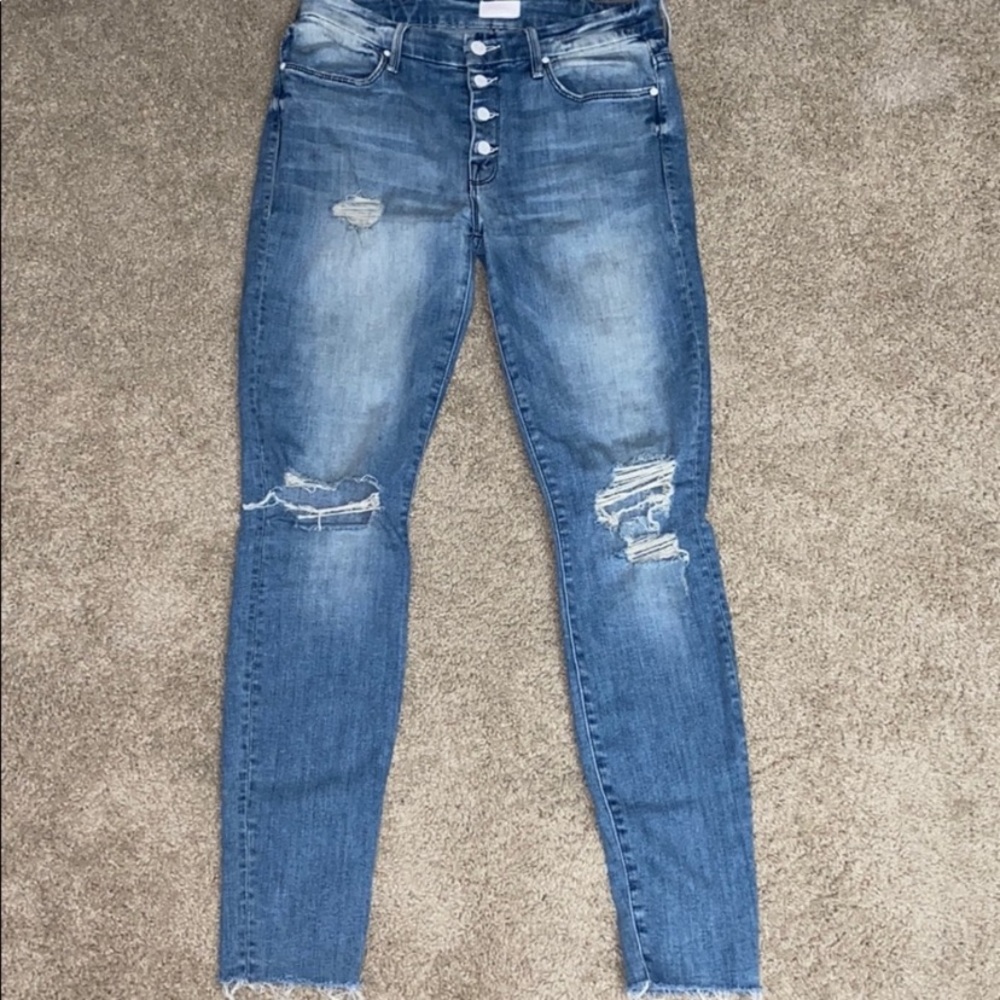 COPY - MOTHER Denim size 28 Skinny rip jeans
